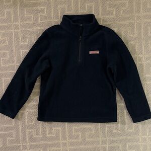 Vineyard Vines Kids Navy Fleece Pullover